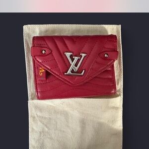 Red vintage Louis Vuitton wallet